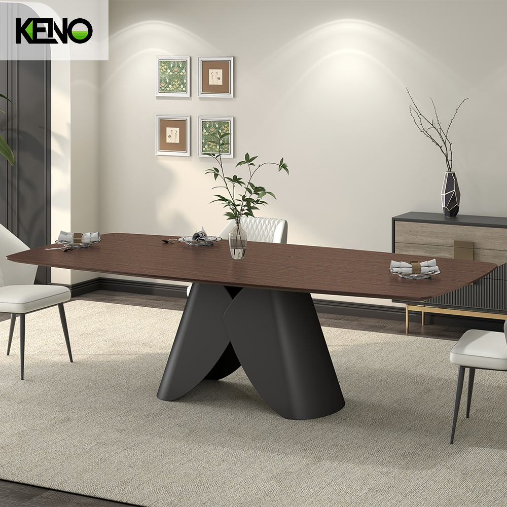 Wood Grain Dining Table Home Chair and Table Set Wholesale High-Quality Material