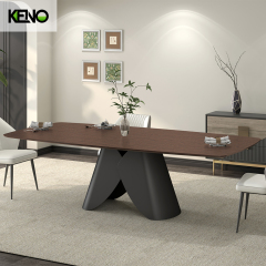 Wood Grain Dining Table Home Chair and Table Set Wholesale High-Quality Material