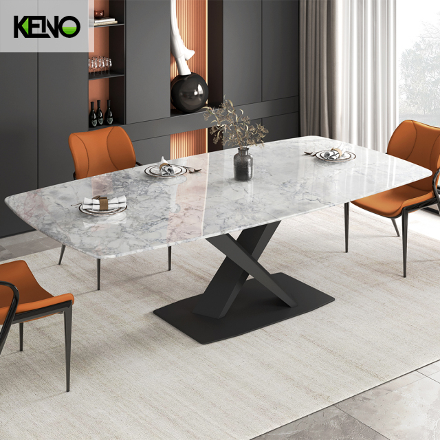 Marble Dining Table Modern Luxury Home Furniture with Factory Customization Service