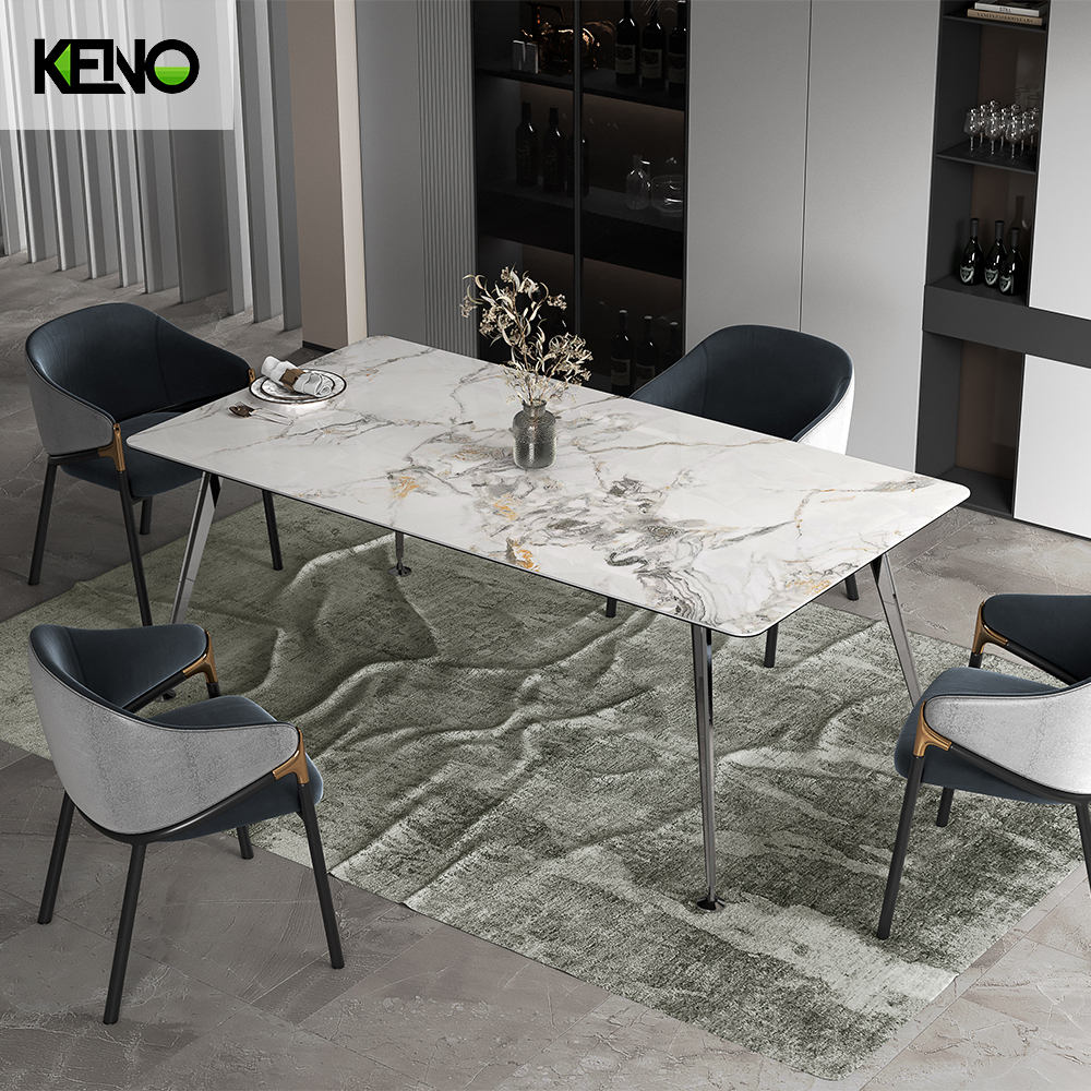 Sintered Stone Dining Table Keno Design Home Furniture for Commercial and Home Use