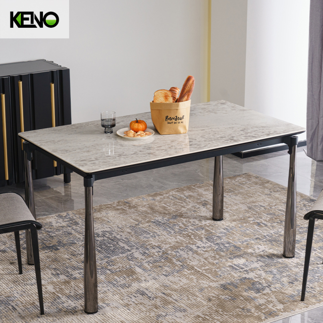 Dining Table Wholesale Sintered Stone Home Furniture Set with Comfortable Home Chair