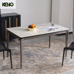Dining Table Keno Series Luxury Sintered Stone Home Furniture with Table Chair Set