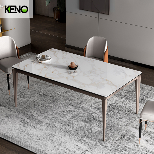 Dining Table Sintered Stone Customization Size and Color for Home and Hotel Furniture