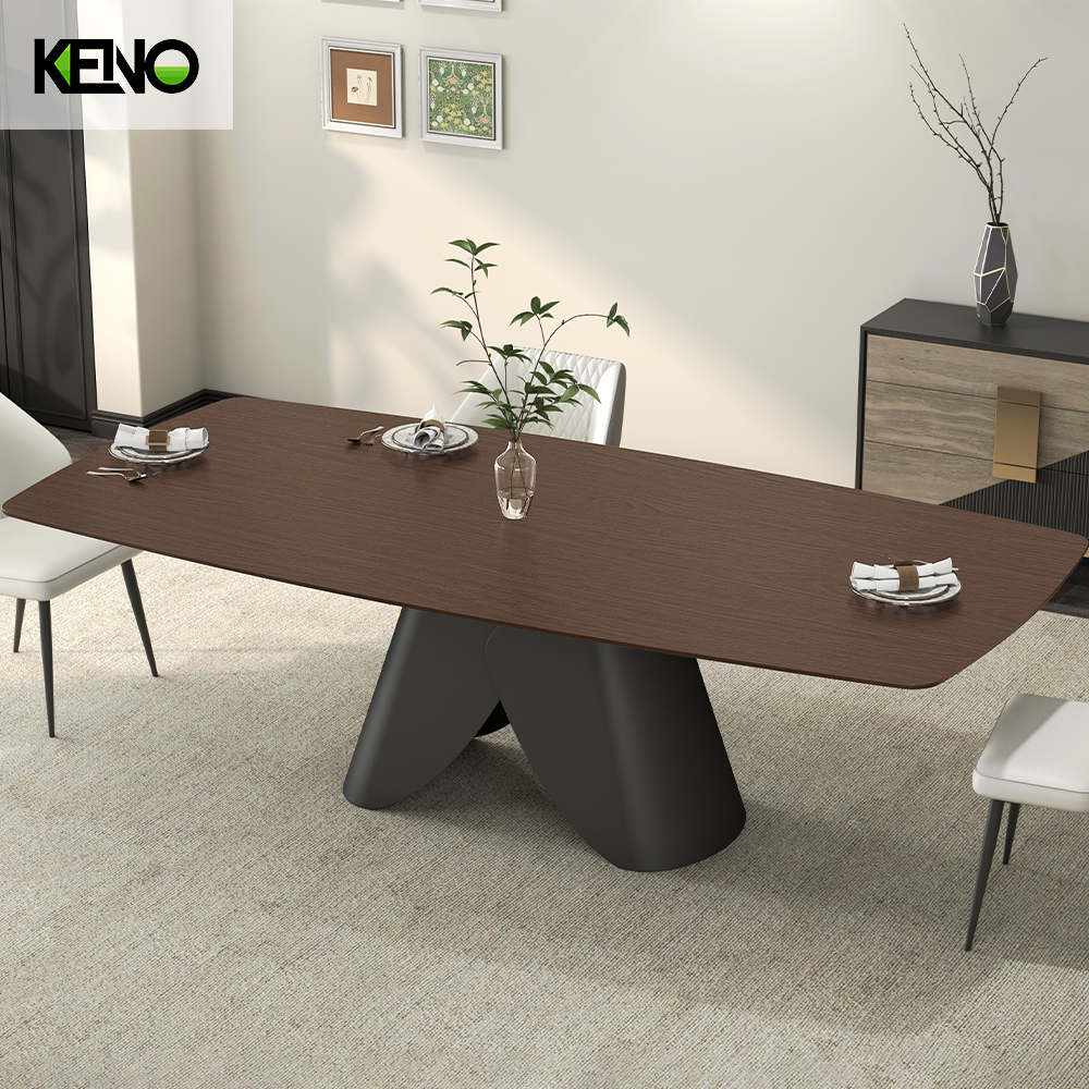 Wood Grain Dining Table Home Chair and Table Set Wholesale High-Quality Material
