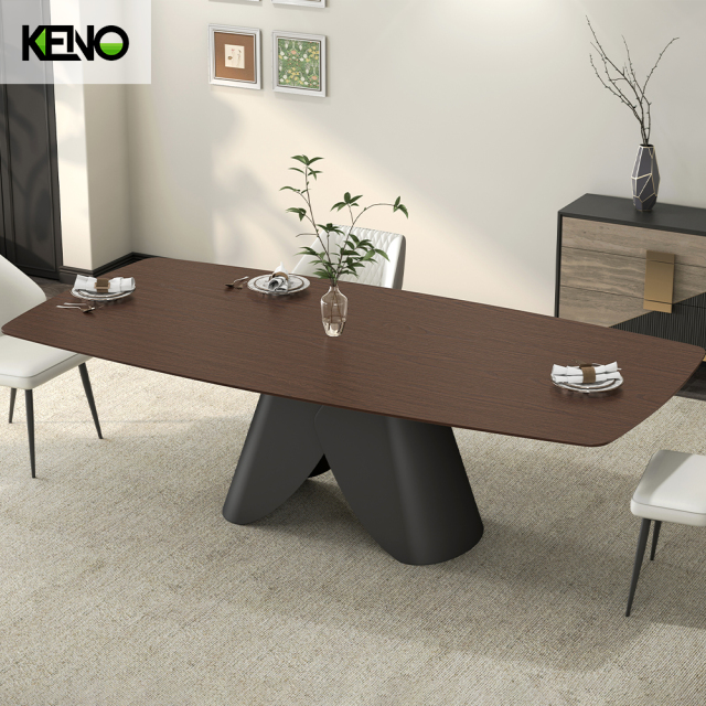 Wood Grain Dining Table Home Chair and Table Set Wholesale High-Quality Material