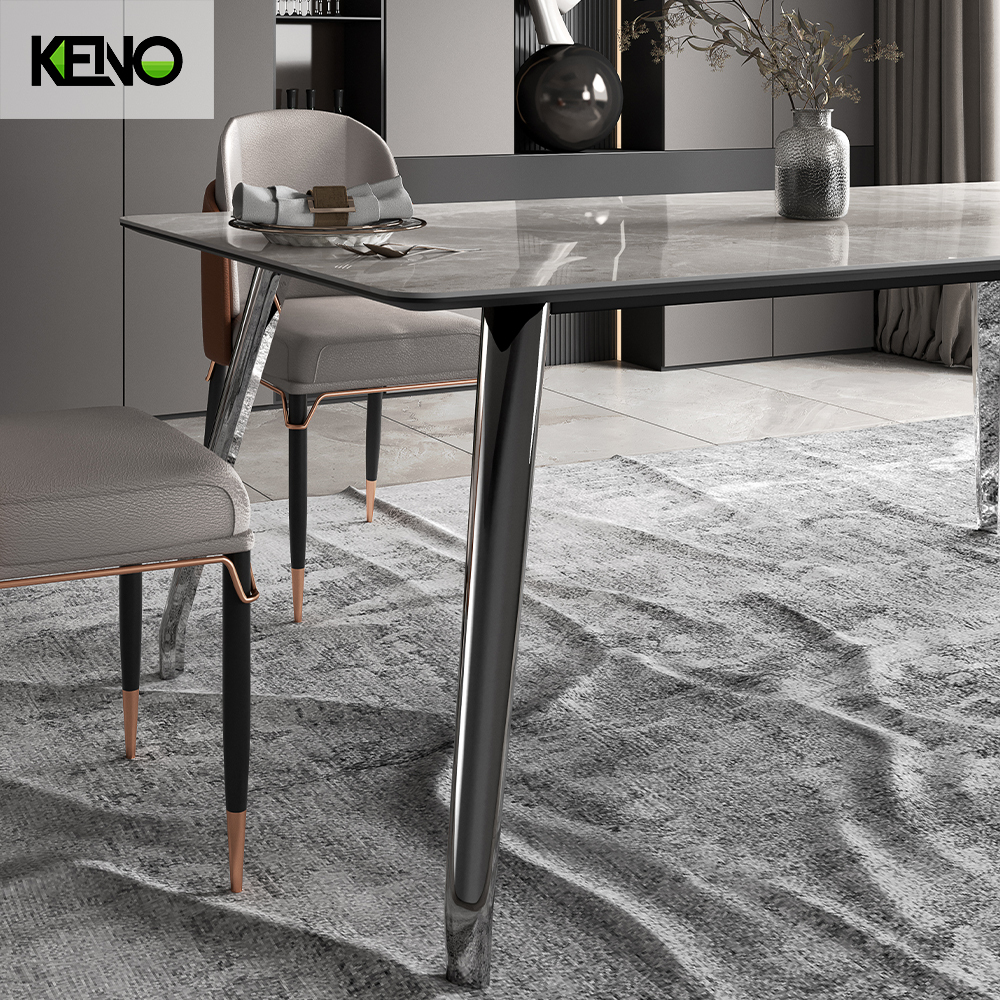 Sintered Stone Dining Table Keno Design Home Furniture for Commercial and Home Use