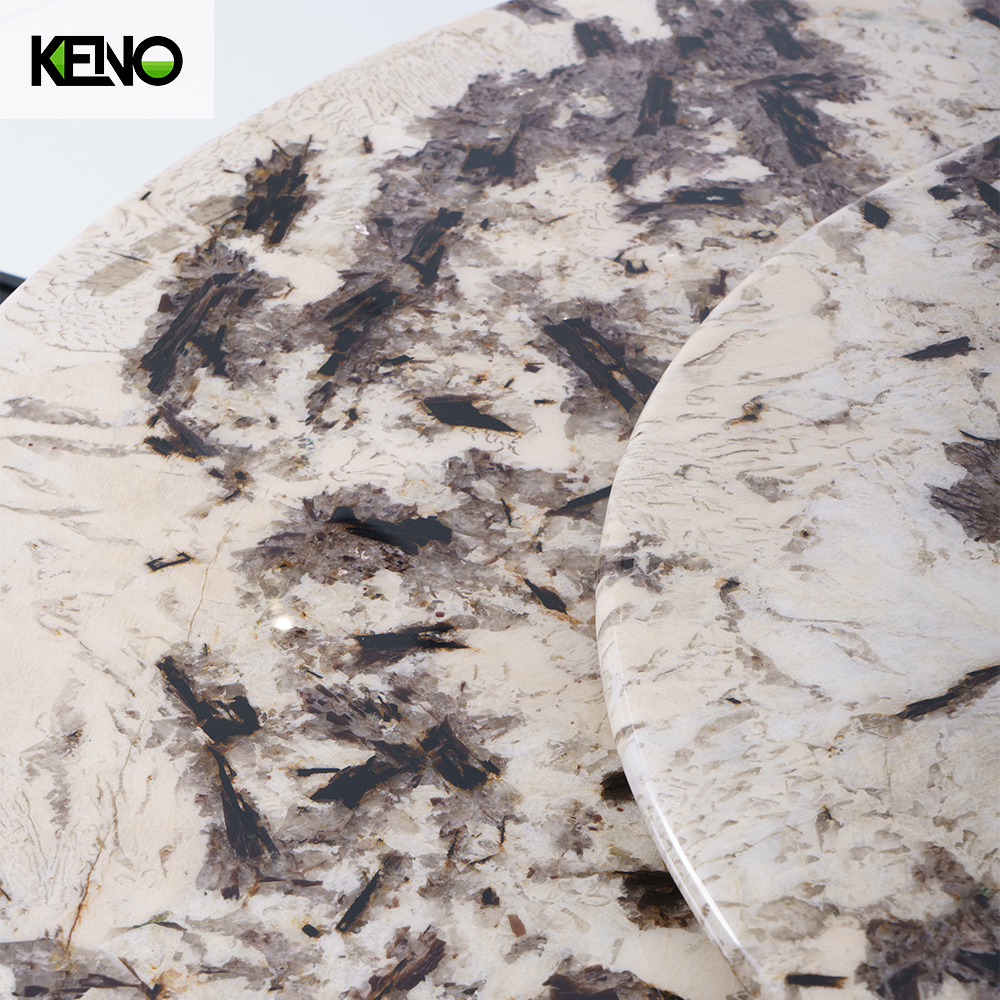 Marble Dining Table Hotel Furniture Commercial Grade with Customization Options