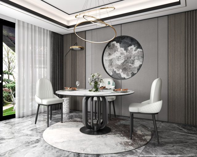 Dining Table Durable Home Furniture with Customizable Finish and Color