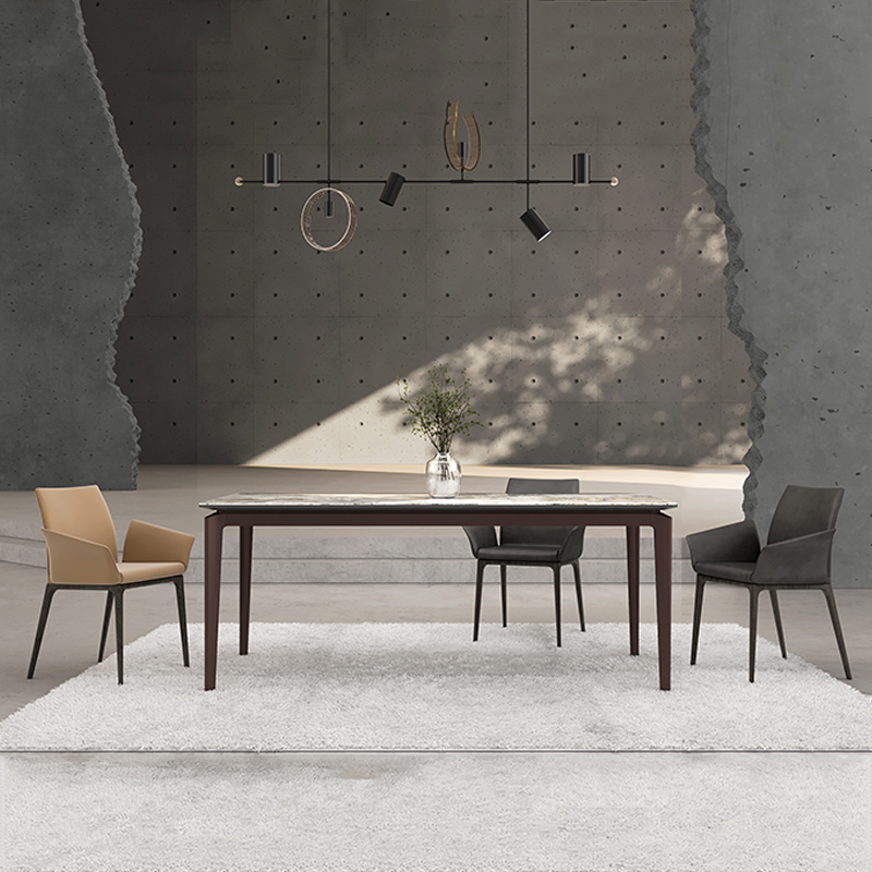 Dining Table Customized Sintered Stone Home Furniture for Villa and Commercial Space