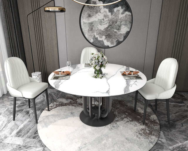 Dining Table Durable Home Furniture with Customizable Finish and Color