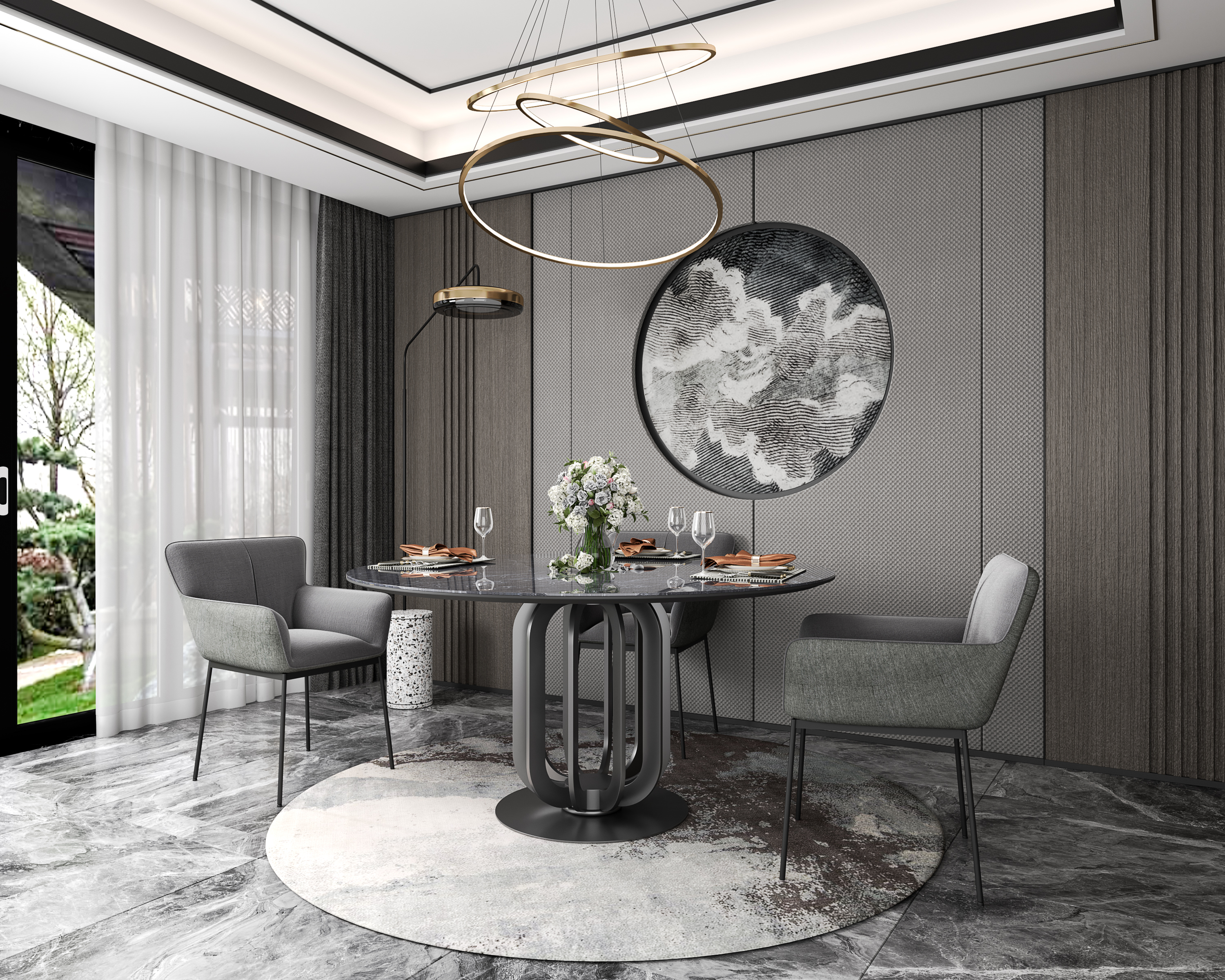 Dining Table Home Furniture Factory Direct Sale with Matching Table Chair