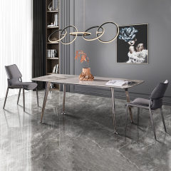 Dining Table Wholesale Sintered Stone Home Furniture Set with Comfortable Home Chair