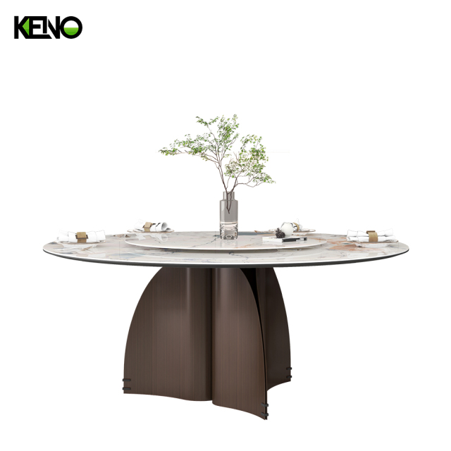 Sintered Stone Dining Table Hotel Grade Table Chair Set for Restaurant and Cafe Projects