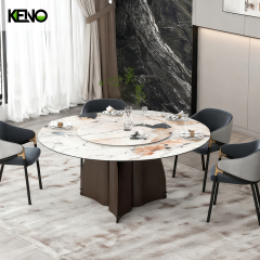 Sintered Stone Dining Table Hotel Grade Table Chair Set for Restaurant and Cafe Projects