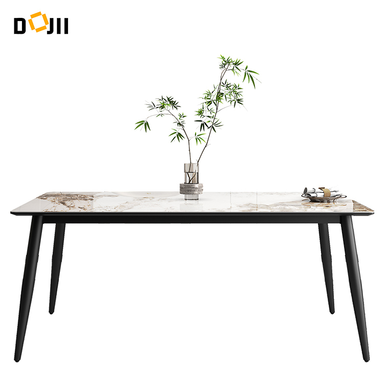 Dining Table Luxury Hotel Sintered Stone Furniture with Sturdy & Elegant Home Chair