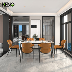 Dining Table Luxury Hotel Sintered Stone Furniture with Sturdy & Elegant Home Chair