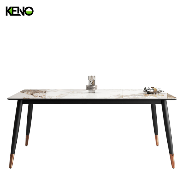 Dining Table Custom Finish & Color Sintered Stone Home Furniture from Professional Factory