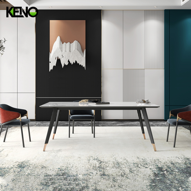 Dining Table Luxury Sintered Stone Home Furniture Suitable for Residential & Commercial Use
