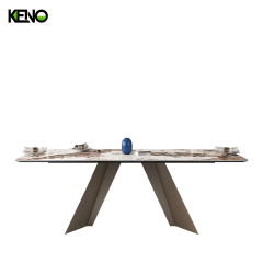 Sintered Stone Dining Table Luxury Home Furniture with Durable Material for Long Life
