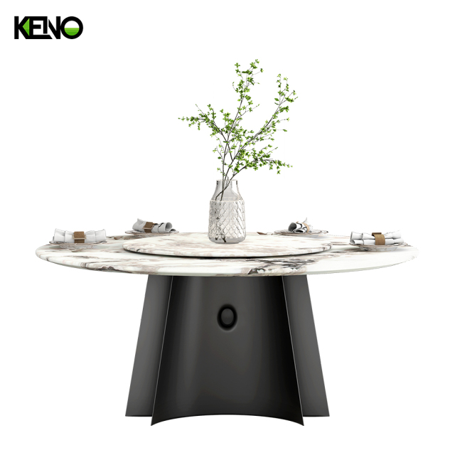 Dining Table Elegant Marble Home Furniture Suitable for Villa and Apartment