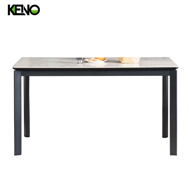 Dining Table Luxury Sintered Stone Home Furniture with Durable Structure for Long-Term Use