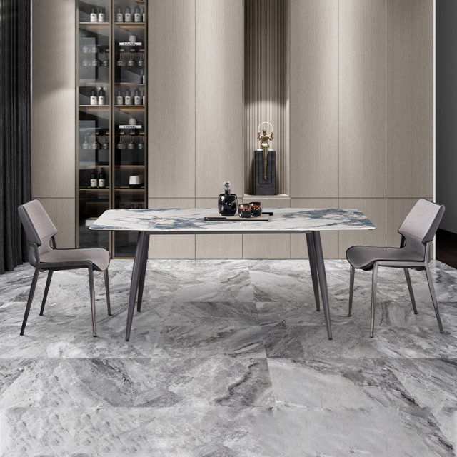 Dining Table Keno Collection Hotel Sintered Stone Furniture with Matching Table Chair Set