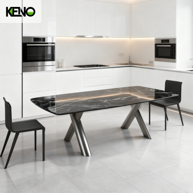 Dining Table Hotel Grade Sintered Stone Table Chair Set for Restaurant and Cafe Projects