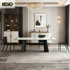 Dining Table Luxury Sintered Stone Home Furniture with Durable Material for Long Life