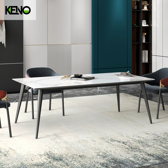 Dining Table Luxury Sintered Stone Home Furniture with Customization Service for Modern Family