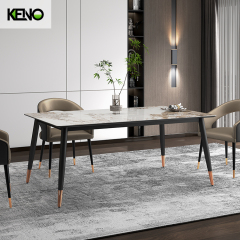 Dining Table Custom Finish & Color Sintered Stone Home Furniture from Professional Factory