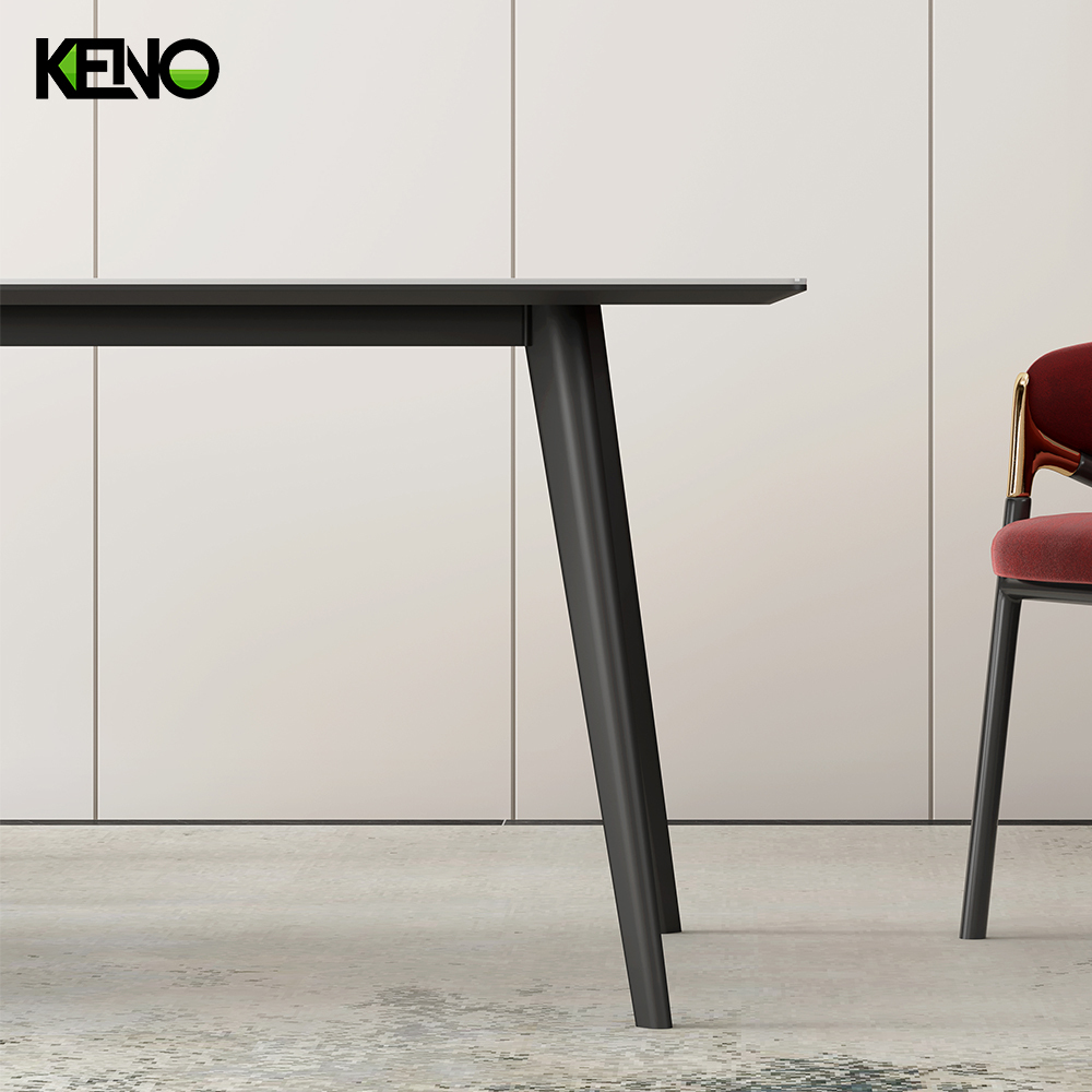 Dining Table Luxury Sintered Stone Home Furniture Set for Stylish Dining Room Interior
