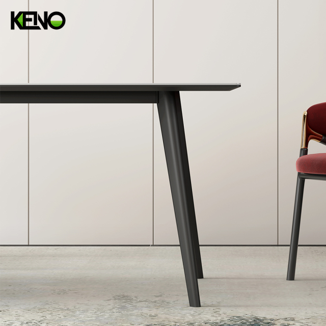 Dining Table Luxury Sintered Stone Home Furniture Set for Stylish Dining Room Interior