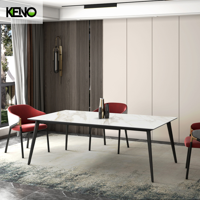 Dining Table Keno Series Modern Sintered Stone Home Furniture with Matching Table Chair