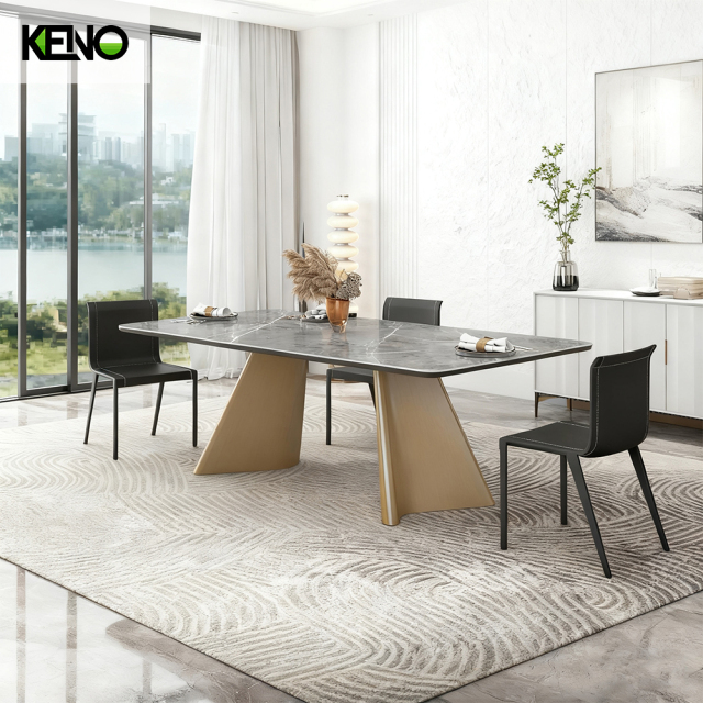 Dining Table Luxury Hotel Furniture with Sturdy Structure for Commercial Space