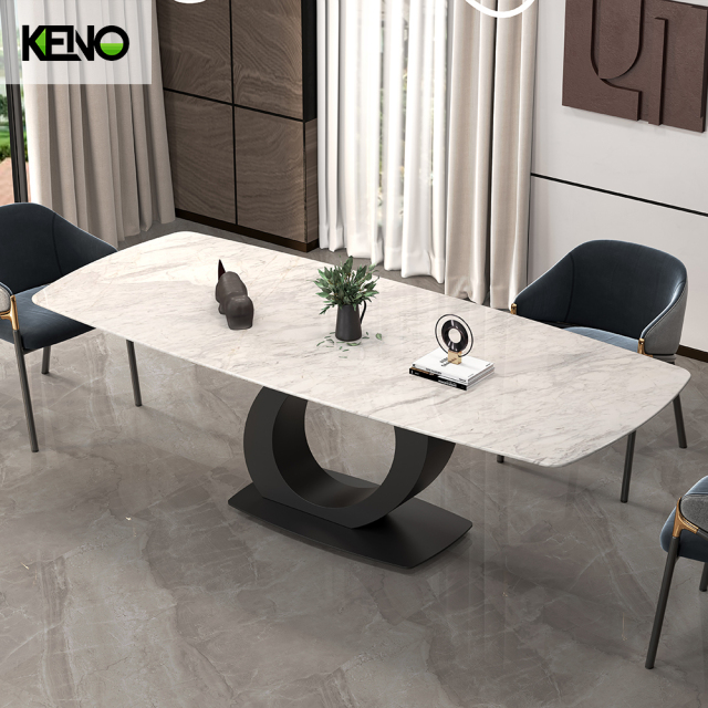 Marble Dining Table Modern Home Chair and Table Set for Small & Large Dining Area