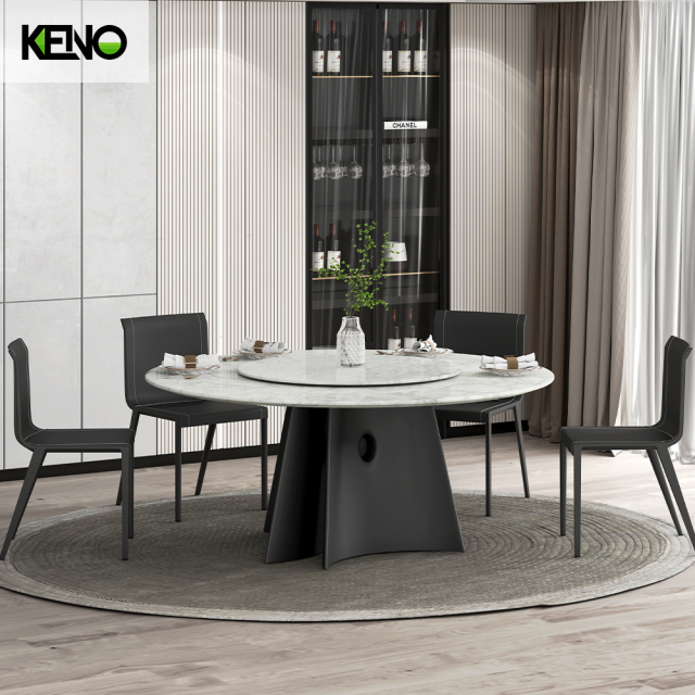 Dining Table Elegant Marble Home Furniture Suitable for Villa and Apartment
