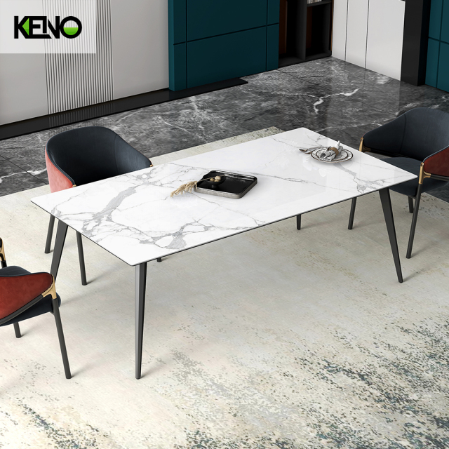 Dining Table Luxury Sintered Stone Home Furniture with Customization Service for Modern Family