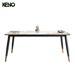 Dining Table Luxury Hotel Sintered Stone Furniture with Sturdy & Elegant Home Chair