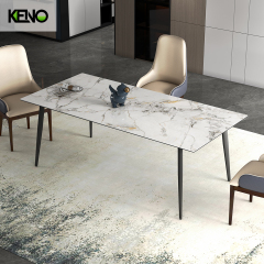 Sintered Stone Dining Table Custom Finish & Color Home Furniture from Professional Factory
