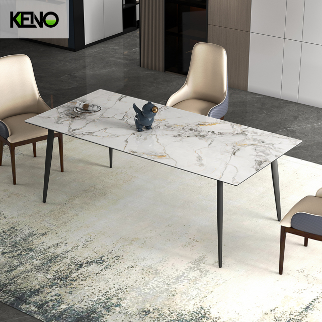 Sintered Stone Dining Table Custom Finish & Color Home Furniture from Professional Factory