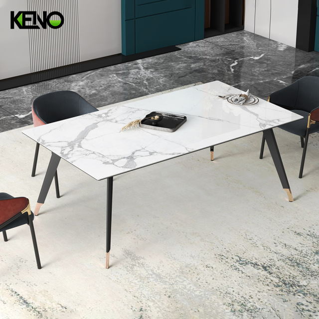 Dining Table Luxury Sintered Stone Home Furniture Suitable for Residential & Commercial Use