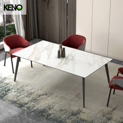 Dining Table Keno Series Modern Sintered Stone Home Furniture with Matching Table Chair