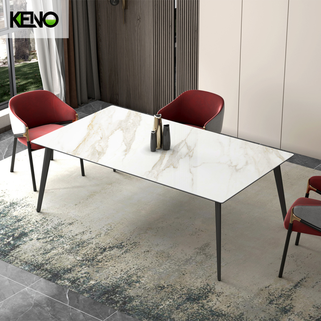 Dining Table Keno Series Modern Sintered Stone Home Furniture with Matching Table Chair