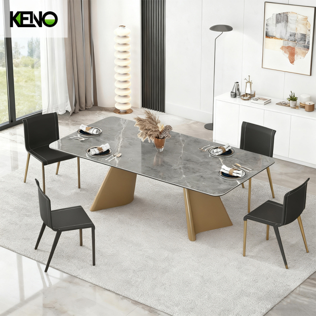 Dining Table Luxury Hotel Furniture with Sturdy Structure for Commercial Space
