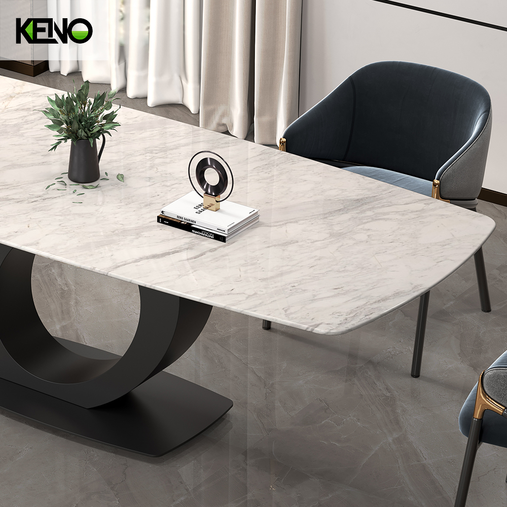 Marble Dining Table Modern Home Chair and Table Set for Small & Large Dining Area
