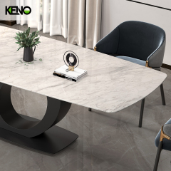Marble Dining Table Modern Home Chair and Table Set for Small & Large Dining Area