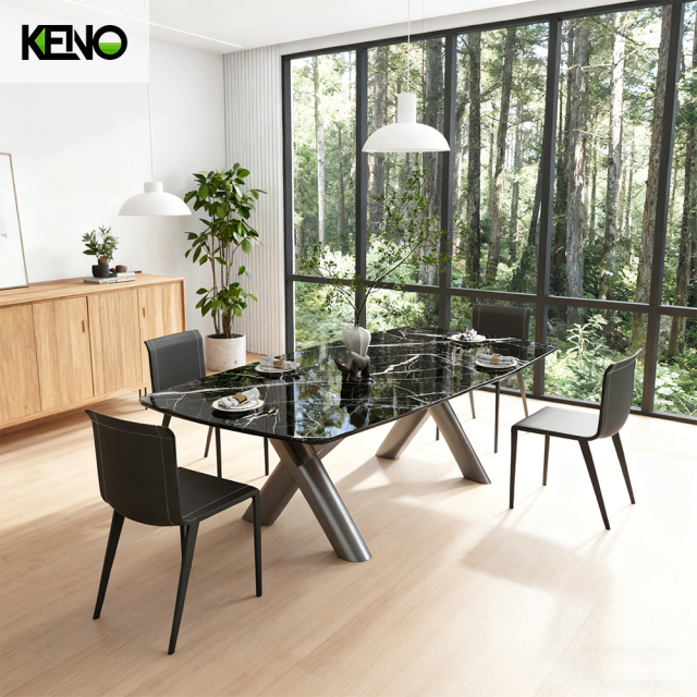 Dining Table Hotel Grade Sintered Stone Table Chair Set for Restaurant and Cafe Projects