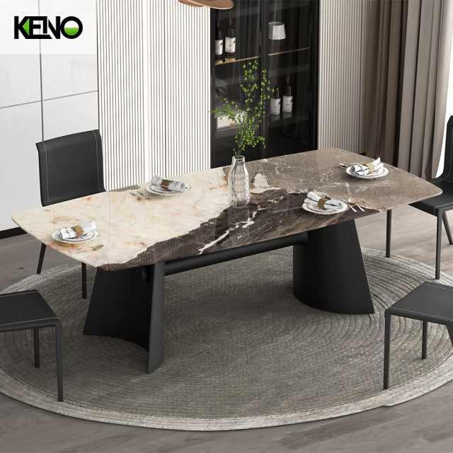 Dining Table Custom Size Marble Home Furniture for Personalized Interior Design