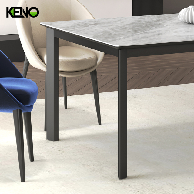 Dining Table Luxury Sintered Stone Home Furniture with Durable Structure for Long-Term Use