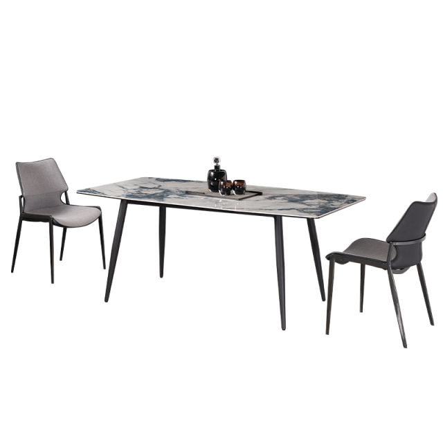 Dining Table Keno Collection Hotel Sintered Stone Furniture with Matching Table Chair Set